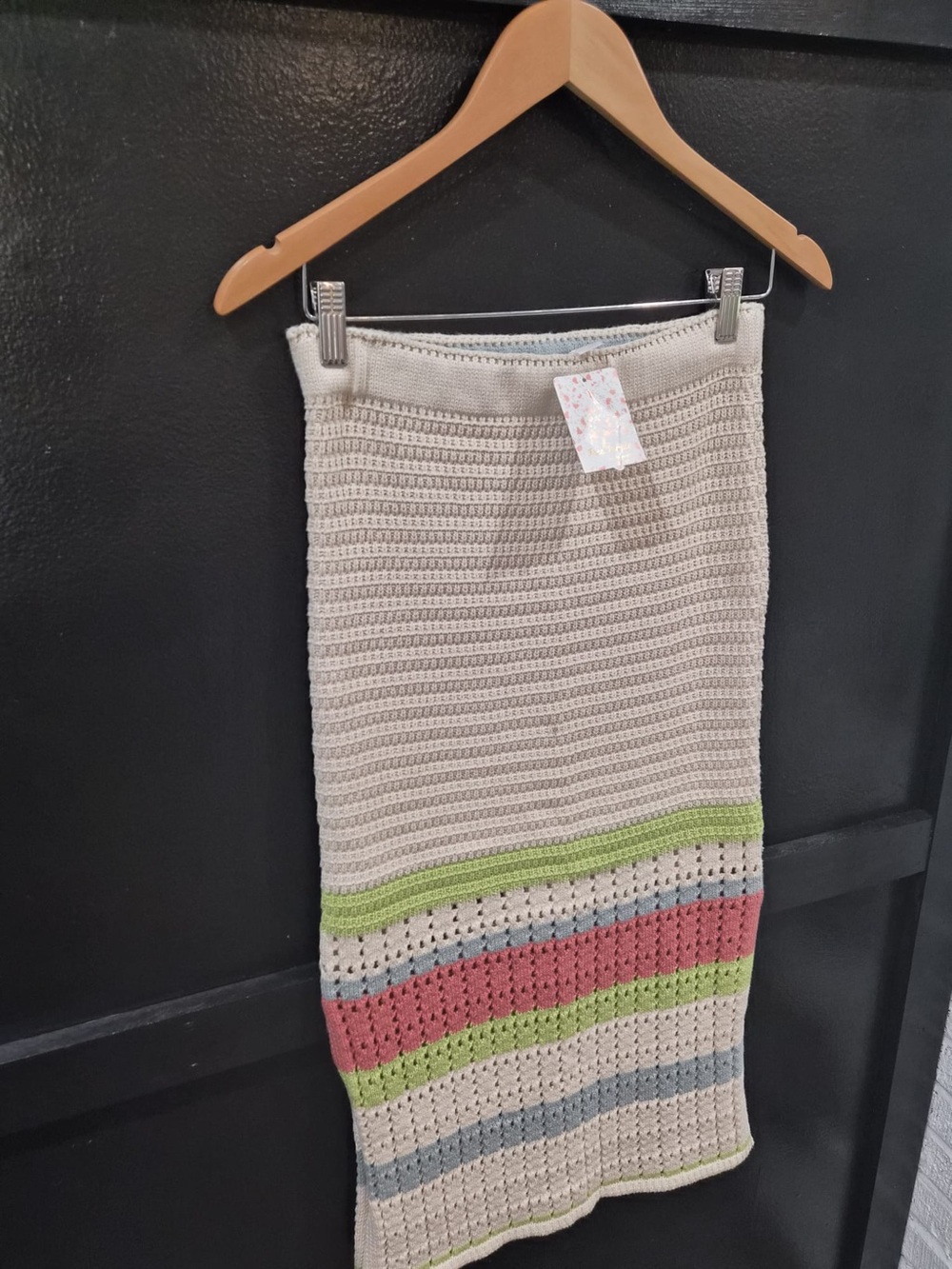 NWT | Free People | Cream Crochet Midi Skirt | Size Small